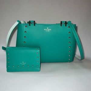 Kate Spade small tote with matching wallet Mint